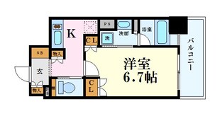 リーガル靱公園南Ⅱの物件間取画像